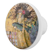 ヴィンテージ魚座の女性ゴシッククラシック体 セラミックノブ (右)