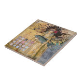 ヴィンテージ魚座の女性ゴシッククラシック体 タイル (側面)