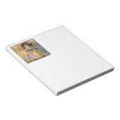 ヴィンテージ魚座の女性ゴシッククラシック体 ノートパッド (アングル)