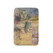 ヴィンテージ魚座の女性ゴシッククラシック体 バスマット (正面縦)