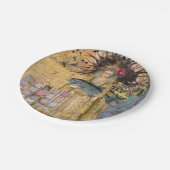 ヴィンテージ魚座の女性ゴシッククラシック体 ペーパープレート (アングル)