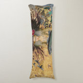 ヴィンテージ魚座の女性ゴシッククラシック体 ボディピロー (正面縦)