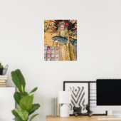 ヴィンテージ魚座の女性ゴシッククラシック体 ポスター (ホームオフィス)