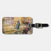 ヴィンテージ魚座の女性ゴシッククラシック体 ラゲッジタグ (正面横)