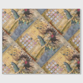 ヴィンテージ魚座の女性ゴシッククラシック体 ラッピングペーパー (フラット)