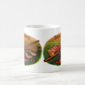 ヴィンテージ魚釣りギアシガーラベルアートシーロビン コーヒーマグカップ (中央)