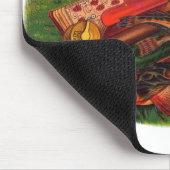 ヴィンテージ魚釣りギアシガーラベルアートシーロビン マウスパッド (コーナー)