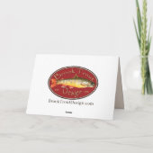 ヴィンテージ魚釣りクリスマス シーズンカード (裏面)