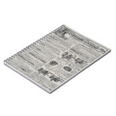 ヴィンテージ魚釣りタックルとリール ノートブック (左側)