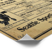 ヴィンテージ魚釣りタックルストアプリント ポスター (角)