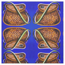 ヴィンテージ魚釣りバスケット生地