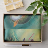 ヴィンテージ魚釣りパーティーかわいい組織 薄葉紙 (ギフト)