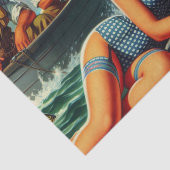 ヴィンテージ魚釣りピン留め 薄葉紙 (詳細)