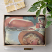 ヴィンテージ魚釣りピン留め 薄葉紙 (ギフト)