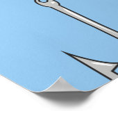 ヴィンテージ魚釣りフック ポスター (角)