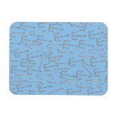 ヴィンテージ魚釣りフック マグネット (横)