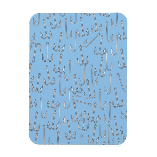 ヴィンテージ魚釣りフック マグネット (縦)