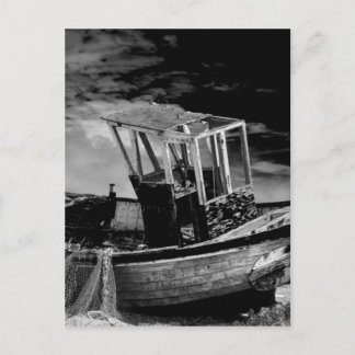 ヴィンテージ魚釣りボート。 ポストカード