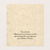 ヴィンテージ魚釣りラバーズ座席表 名刺 (内部フラット)