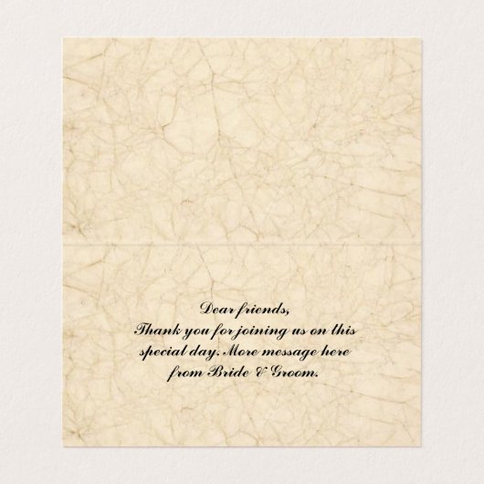 ヴィンテージ魚釣りラバーズ座席表 名刺 (内部フラット)