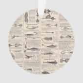 ヴィンテージ魚釣りルアー:アンティーク1900年代の漁師 オーナメント (正面)