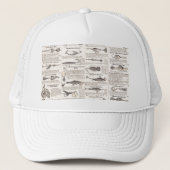 ヴィンテージ魚釣りルアー:アンティーク1900年代の漁師 キャップ (正面)