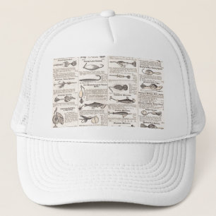 ヴィンテージ魚釣りルアー：アンティーク1900年代の漁師 キャップ