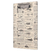 ヴィンテージ魚釣りルアー:アンティーク1900年代の漁師 クリップボード (左)