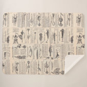 ヴィンテージ魚釣りルアー：アンティーク1900年代の漁師 シェルパブランケット (正面(横))