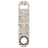 ヴィンテージ魚釣りルアー:アンティーク1900年代の漁師 スピード栓抜き (裏面)