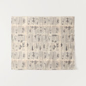 ヴィンテージ魚釣りルアー：アンティーク1900年代の漁師 タペストリー (正面(横))