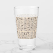 ヴィンテージ魚釣りルアー:アンティーク1900年代の漁師 タンブラーグラス (裏面)