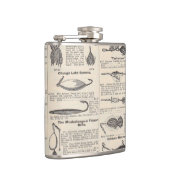 ヴィンテージ魚釣りルアー：アンティーク1900年代の漁師 フラスク (右)