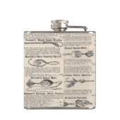 ヴィンテージ魚釣りルアー：アンティーク1900年代の漁師 フラスク (裏面)