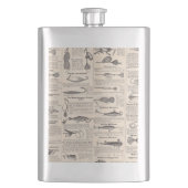 ヴィンテージ魚釣りルアー:アンティーク1900年代の漁師 フラスク (正面)