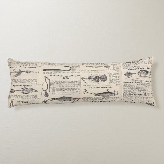 ヴィンテージ魚釣りルアー:アンティーク1900年代の漁師 ボディピロー (裏面)