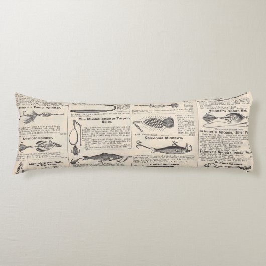 ヴィンテージ魚釣りルアー:アンティーク1900年代の漁師 ボディピロー (正面)