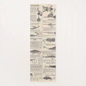ヴィンテージ魚釣りルアー：アンティーク1900年代の漁師 ヨガマット (裏面)