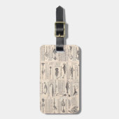 ヴィンテージ魚釣りルアー:アンティーク1900年代の漁師 ラゲッジタグ (正面縦)