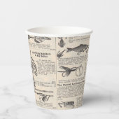 ヴィンテージ魚釣りルアー:アンティーク1900年代の漁師 紙コップ (正面)