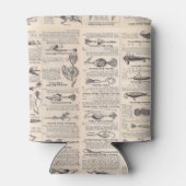 ヴィンテージ魚釣りルアー:アンティーク1900年代の漁師 缶クーラー (裏面)