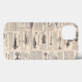 ヴィンテージ魚釣りルアー:アンティーク1900年代の漁師 Case-Mate iPhoneケース (裏面 (横))