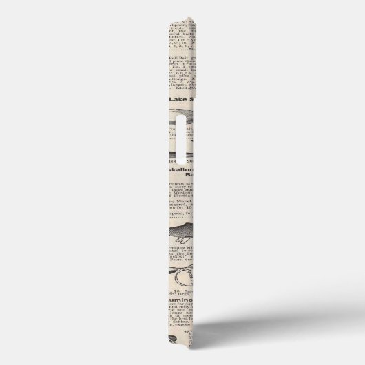 ヴィンテージ魚釣りルアー：アンティーク1900年代の漁師 Case-Mate iPhoneケース (裏面 / 右)