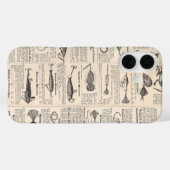 ヴィンテージ魚釣りルアー:アンティーク1900年代の漁師 Case-Mate iPhoneケース (裏面 (横))