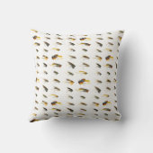 ヴィンテージ魚釣りルズパターン クッション (裏面)