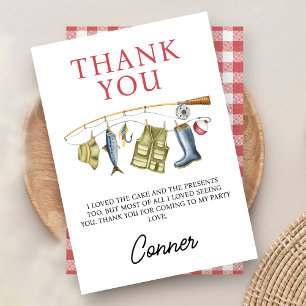 ヴィンテージ魚釣りロッドO – フィッシュアリオン誕生日 サンキューカード