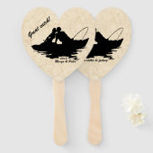 ヴィンテージ魚釣り愛好家 ハンドファン (正面&裏面)