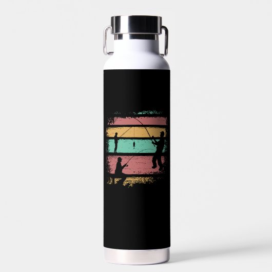 ヴィンテージ魚釣り ウォーターボトル (正面)