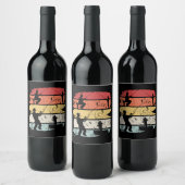 ヴィンテージ魚釣り ワインラベル (ボトル)