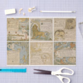 ヴィンテージ鮮やかイソップ寓話背景アーティスト 薄葉紙 (クラフト)